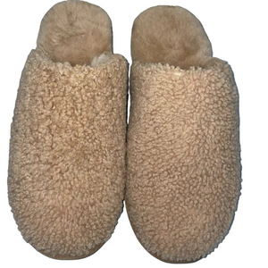 NEW COZY EARTH Puffy Sheep Slippers – Fawn – Women’s Size 10 – New Without Box